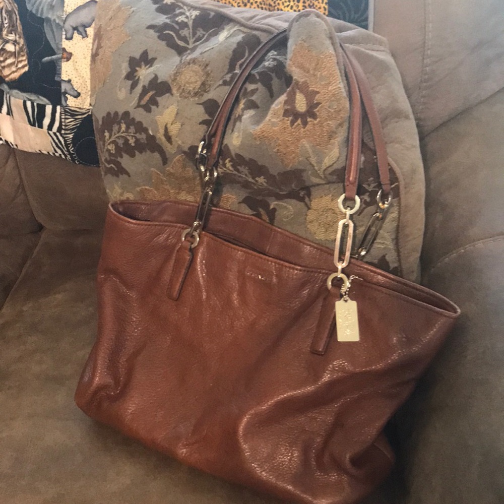 EUC brown coach purse